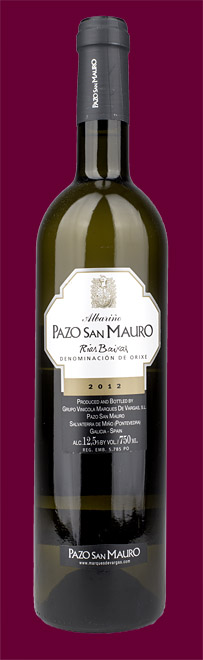 Pazo San Mauro Albarino 2012